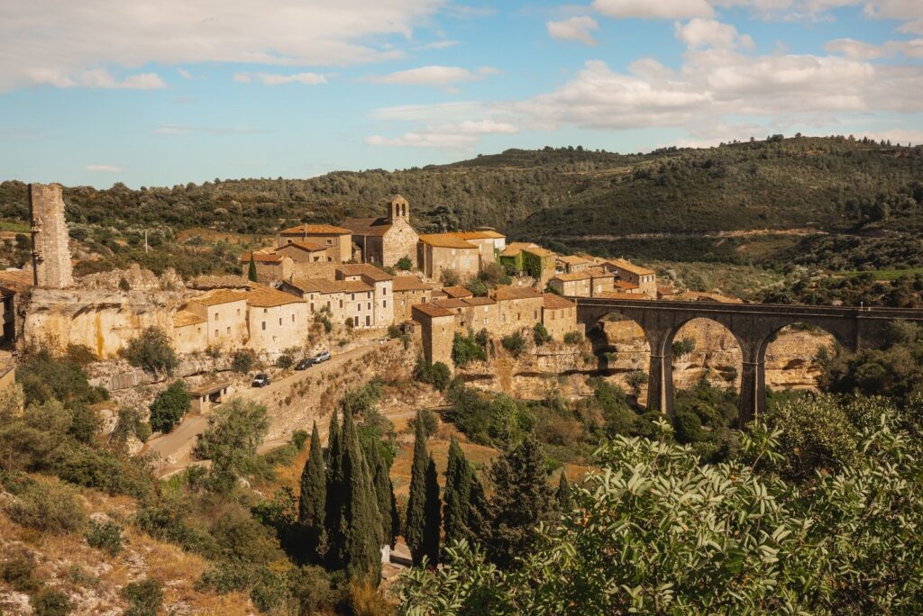 Minerve, a stone village above the gorge in the Languedoc