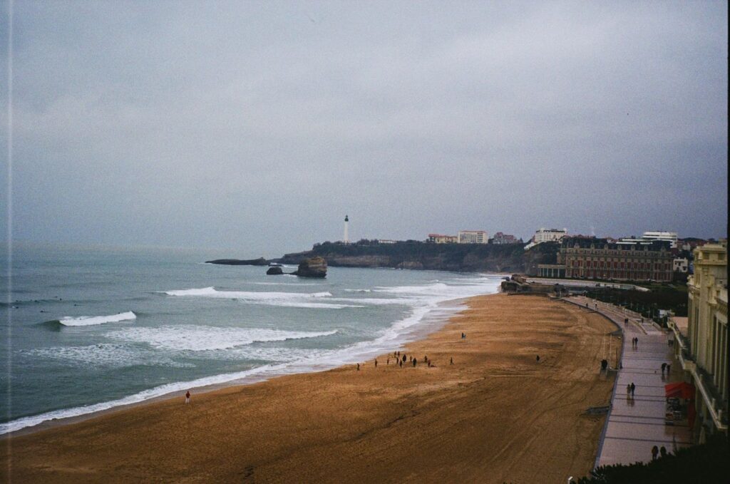 The Grande Plage and lighthouse at Biarritz